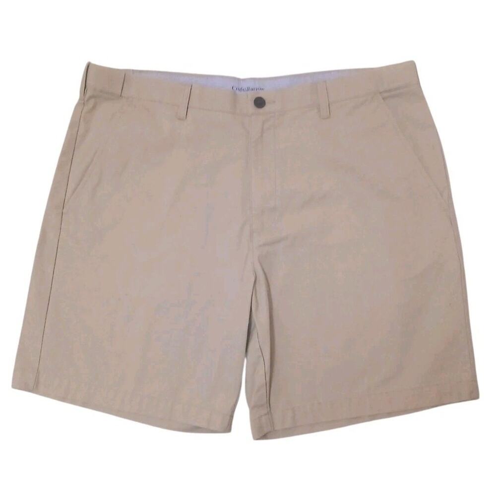 CROFT & BARROW Shorts Chinos Men Big 40 XL Slash Pocket Cotton Preppy Boxy Golf